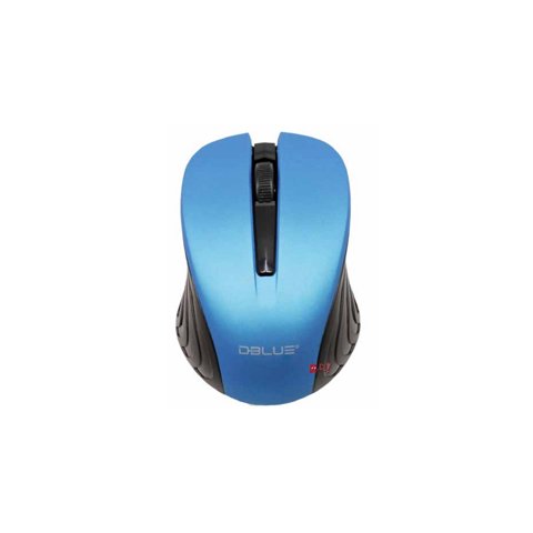 Dblue - Mouse Inalámbrico Óptico Con Receptor Micro Usb Azul - Ps