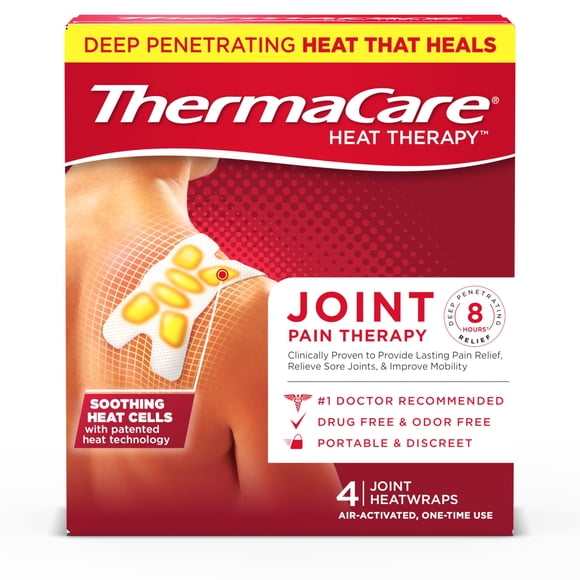 Almohadilla térmica portátil ThermaCare para el dolor articular y muscular
