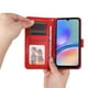 thumbnail image 5 of Funda tipo cartera FOXDOCK para Samsung Galaxy A05s , diseño girasol en relieve, cuero PU, cierre magnético, soporte y tarjetero, 5 of 5