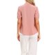 thumbnail image 3 of INSPIRE CHIC Camisas abotonadas para mujeres de manga corta con frente plisado y escote en V Camisas Tops Blusas XS Rosa, 3 of 6