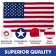 thumbnail image 2 of Bandera Made in USA Flags 5x8 de Poliéster Resistente para Exterior, 2 of 9