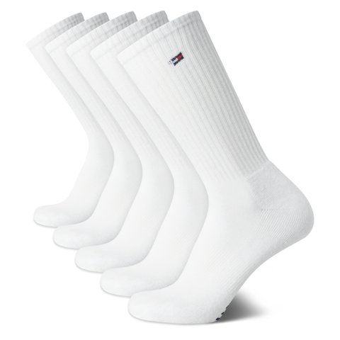 Calcetines Deportivos Tommy Hilfiger Cushioned Crew, Paquete De 5, Para Hombre