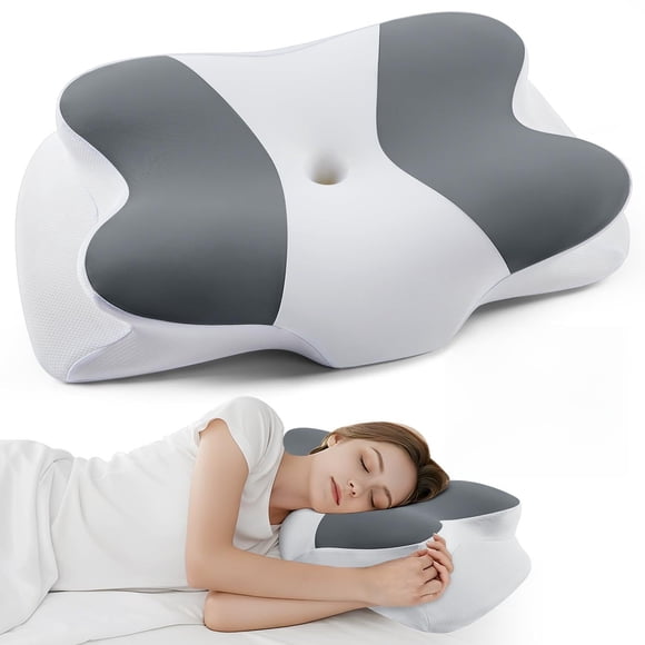 Almohada Cervical DONAMA Contorno de Espuma Viscoelástica con Enfriamiento