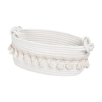 Magideal - Canasta De Algodón De Algodón Cesta De Almacenamiento De Algodón Contenedor De Organizador Decorativo Para Dormitorios De La Sala De Estar De Ropa Suc