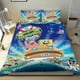 thumbnail image 1 of SpongeBob Conjunto de sábanas temático, trío de piezas, cómodo y amigable con la piel, diseño único, regalo de decoración para el hogar para familiares, amigos y fans,173X218cm, 1 of 6