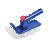 Magideal - Piscina Piscina Natación De Piscina Cepillo De Limpieza De Comodidad Multifuncional Pincel De La Mano Cabeza Giratoria Giratoria Para La Bañera Spa De