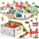 thumbnail image 1 of Tren de Madera Tiny Land 110 Piezas con Caja y Tapete, 1 of 3