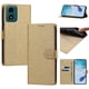thumbnail image 3 of Cartera para Motorola Moto G24 4G con Soporte y Correa, Dorado, 3 of 6
