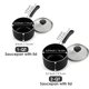 thumbnail image 2 of Juego de cacerolas Cook N Home 1 L y 2 L antiadherente negro, 2 of 7