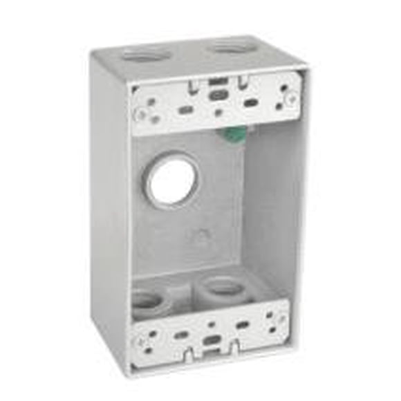 Caja estanca para tomacorriente Sealproof de 1 módulo, 14 cm
