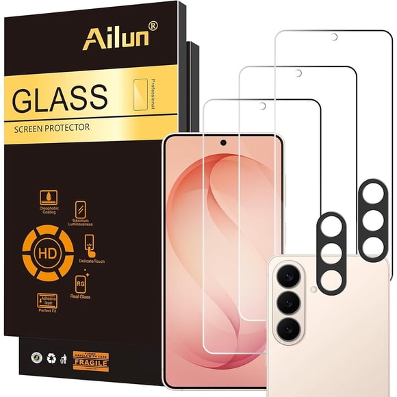 Ailun 3 Pack Screen Protector 2 Pack Camera Lens Protector