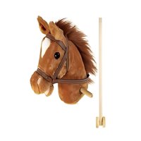 Doremi - Caballo Bastón De Madera Con Sonido Café