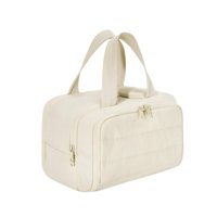 Ioensy - Bolsa De Bolsa De Cosmética Bolsa De Aseo Para Viajes De Negocios Lotion Skincare Products Beige White