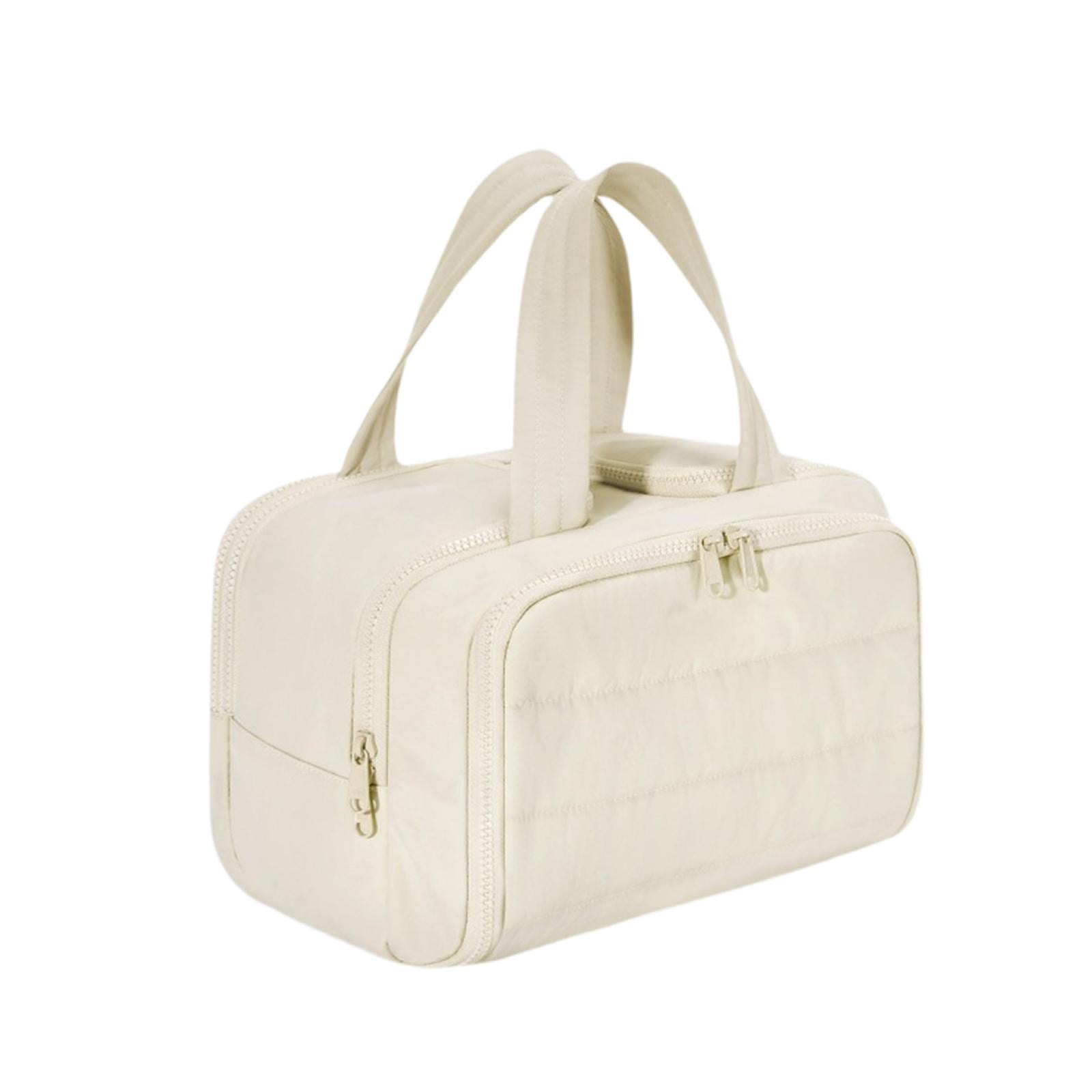 Ioensy - Bolsa De Bolsa De Cosmética Bolsa De Aseo Para Viajes De Negocios Lotion Skincare Products Beige White