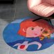 thumbnail image 4 of Nausicaä del Valle del Viento Alfombra Redonda de Felpa Coral, Antideslizante, No Desprende Pelusas, Lavable y Duradera para Salón, Dormitorio y Habitación de Niños 60cm, 4 of 6