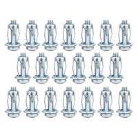 Ioensy - 20 Piezas Tornillo Pétalo Herramienta Jack Tuercas Para Metal Para Gabinetes De Pared Caligrafía 4X20Mm