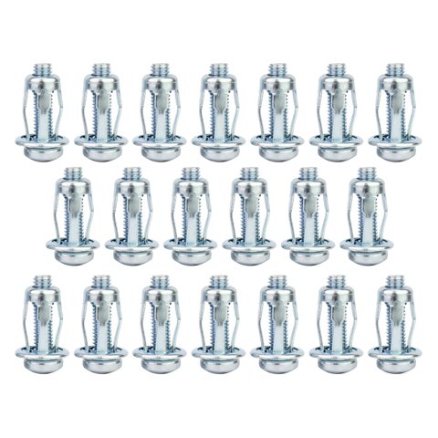 Ioensy - 20 Piezas Tornillo Pétalo Herramienta Jack Tuercas Para Metal Para Gabinetes De Pared Caligrafía 4X20Mm