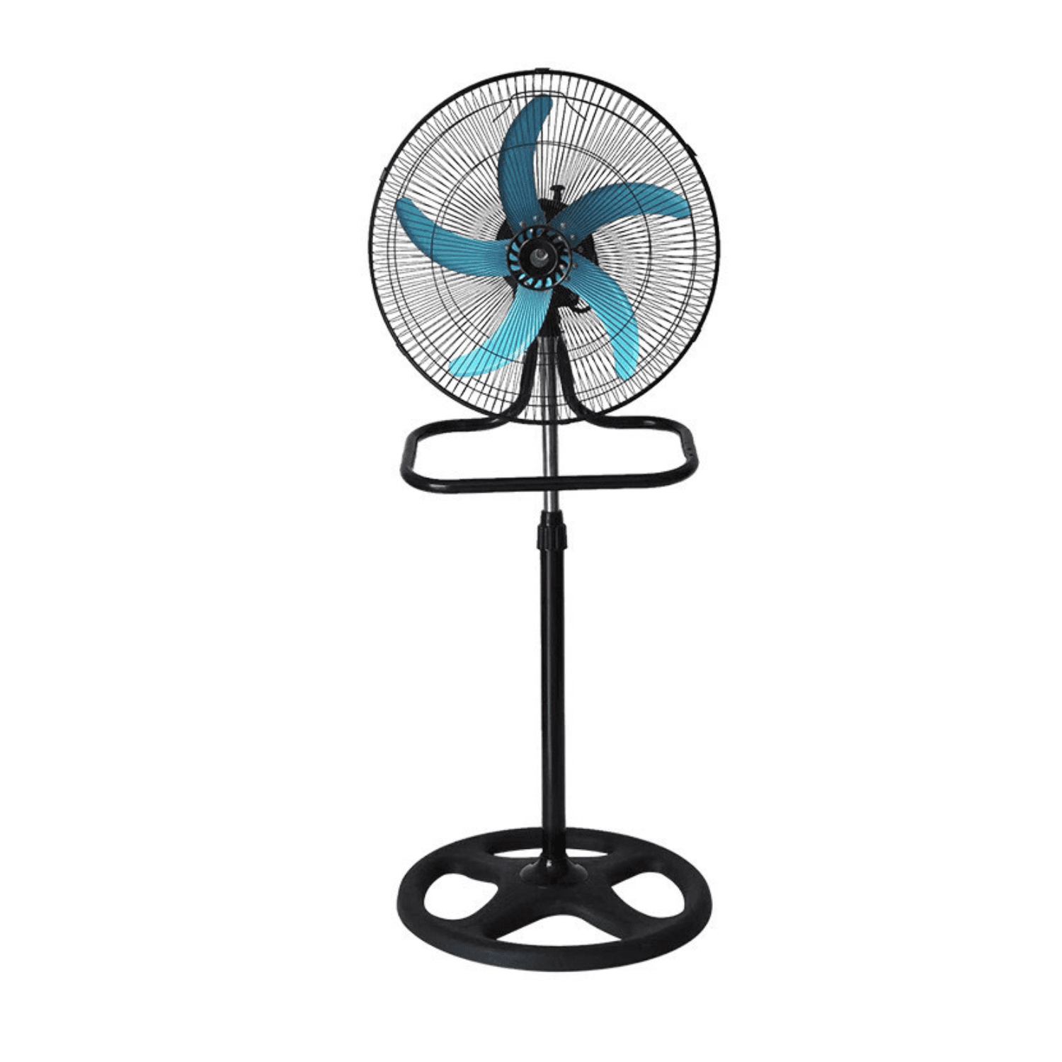 Genérico - Ventilador 5 Aspas Metálico Pedestal Pared Piso 3 En 1