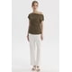 thumbnail image 4 of Polera Mujer Escote Asimétrico Texturizada Verde Olivo, 4 of 4