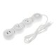 thumbnail image 3 of Regleta De Alimentación Flexible Con Protector Contra Sobretensiones Con 2 Puertos USB Blanco 3 Salidas, 3 of 5
