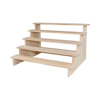 Magideal - Soporte Elevador De Exhibición De Madera, Estante Elevador De Exhibición De Joyería, Soporte De Exhibición De Madera Rectangular Para Dulces, Postres, , 5 Capas 40Cm