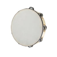 Magideal - Pandereta Para Adultos, Cascabeles De Metal, Pandereta De Mano, Pandereta De Madera, Instrumento De Percusión Musical, Pandereta De Mano Para Fiestas, Madera De 10 Pulgadas