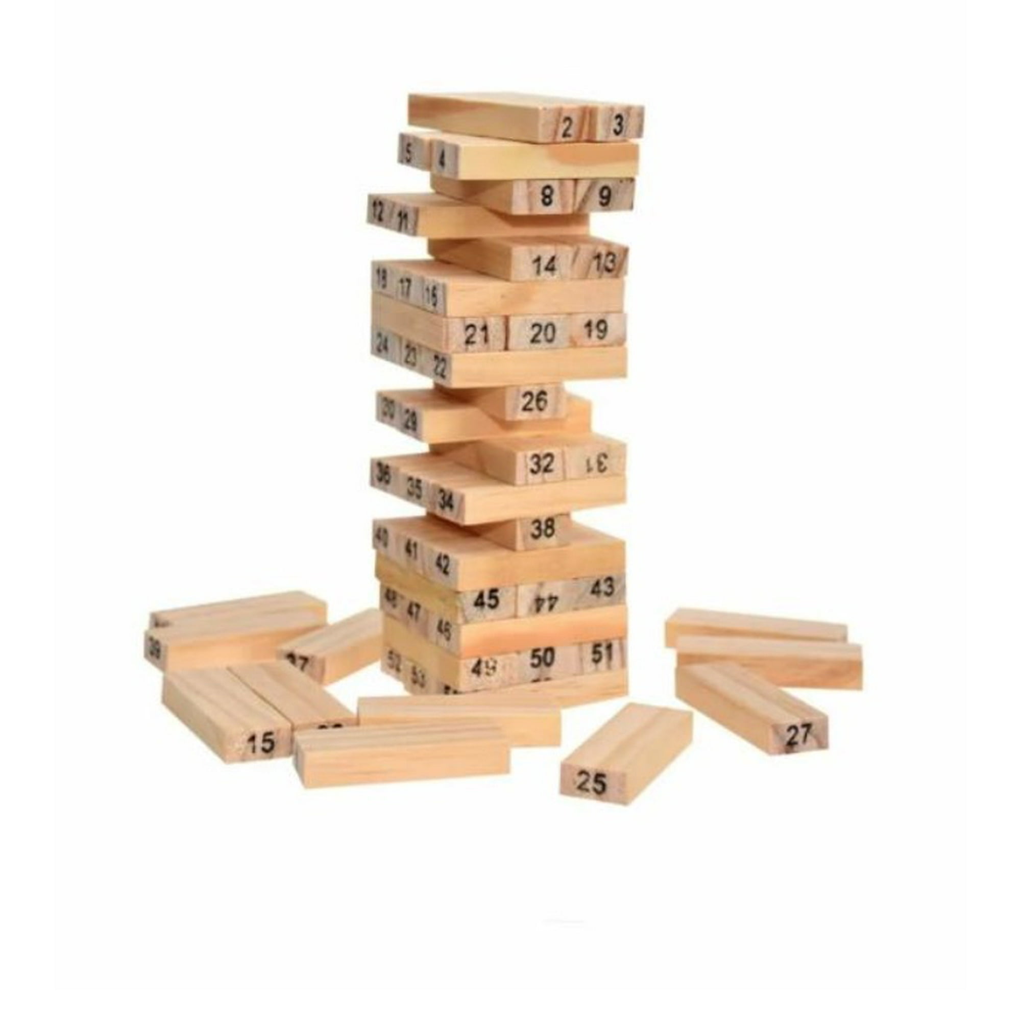 Tomasstore - Juego De Madera 54 Piezas Mediano