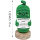 thumbnail image 2 of Hecho a mano Emotional Suppot Pickled Cucumber Gift Cute Tejido a punto Cucumbe Doll con Positive Affiralfombraion Tarjeta Funny Pickle Stress Relief Squeeze Juguetes Desktop Decoation..., 2 of 3