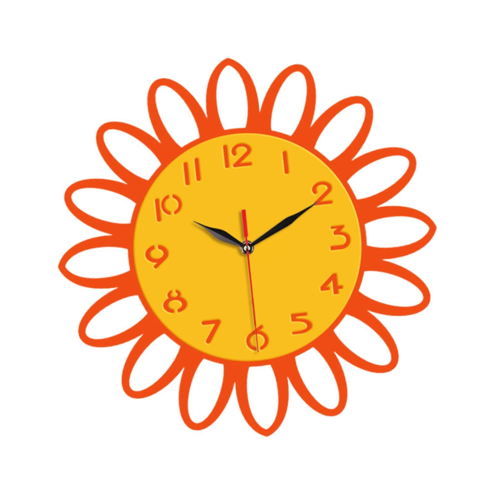 Bothyi - Reloj De Pared Con Forma De Flor, Moderno Reloj Colgante Para Cocina, Sala De Estar Y Oficina.