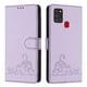 thumbnail image 1 of Funda tipo cartera FOXDOCK para Samsung Galaxy A21S con soporte, ranuras, RFID, diseño de gato, 1 of 5