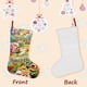 thumbnail image 3 of Robin Hood Tema: Calcetines de Navidad, fino lino blanco para colgar en escaleras y chimenea, decoración navideña para el hogar, regalo de Navidad.54cm×38cm, 3 of 5