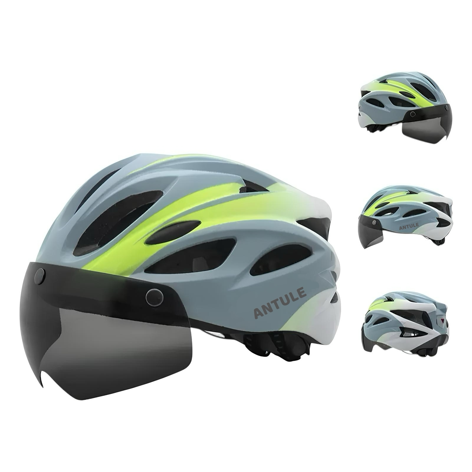 Lubabycas - Casco Bicicleta Adulto Con Visera Magnética Azul Rs Antule