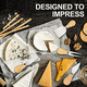 thumbnail image 5 of Juego de 4 cuchillos para queso con mango de madera de acacia, 5 of 5