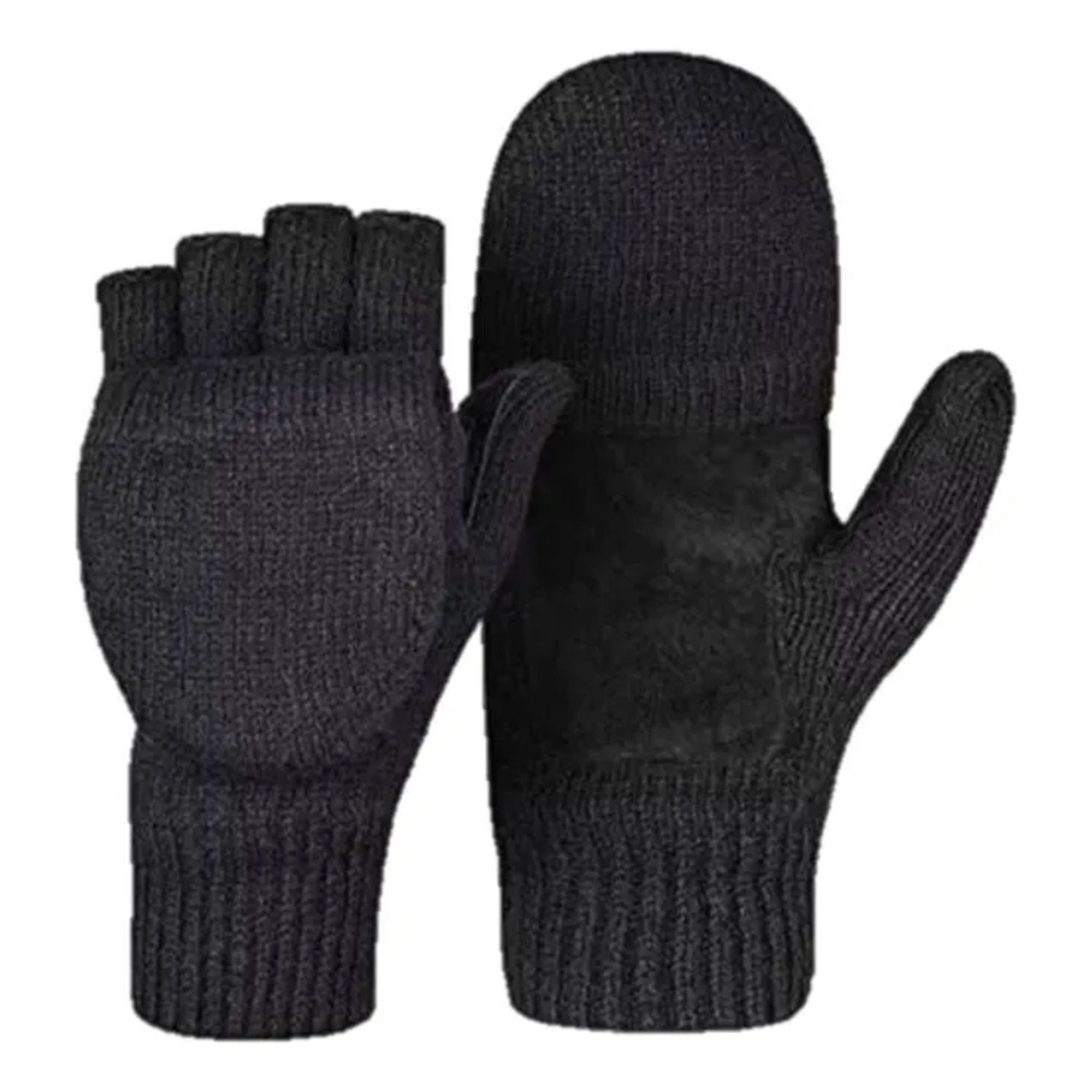 Ekolmac Center - 3 Par Guantes Térmicos De Invierno Sin Dedos Convertibles Para Adultos Y Jovenes