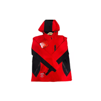Genérico - Chaqueta Cortaviento Deportiva Ultra Liviana Micropolar Rojo, Talla Xs