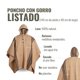 thumbnail image 4 of Poncho Clásico de Lana Premium OLKI - Beige Listado, 4 of 4