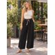 thumbnail image 1 of Pantalón Palazzo Mujer Cintura Elasticada Con Lazo Siena Negro, 1 of 6
