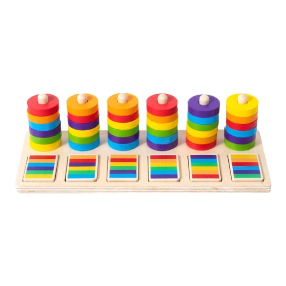 Rompecabezas De La Torre De Hanoi: Rompecabezas Colorido Para Actividades De Juego Para Niños Pequeños