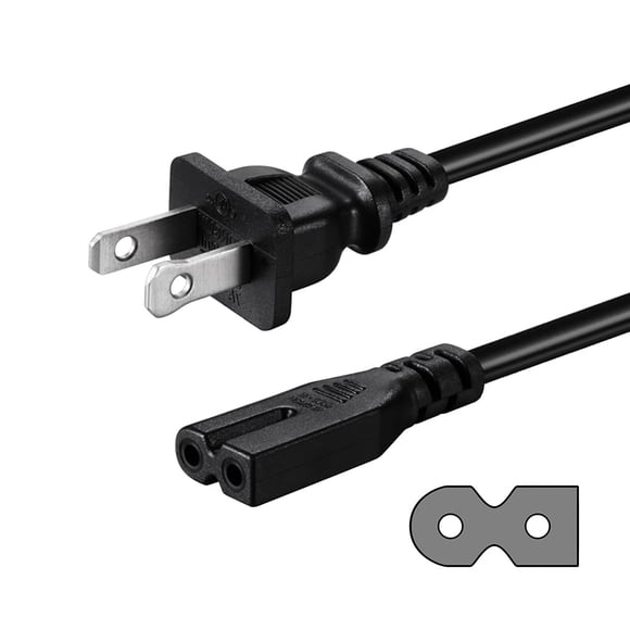 Cable de alimentación TONIWA AC de 2 clavijas compatible con la serie Vizio D/E/M