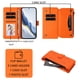 thumbnail image 5 of Funda Cartera Mariposa para [iPhone 18 Pro] con Soporte y Cremallera Naranja, 5 of 6