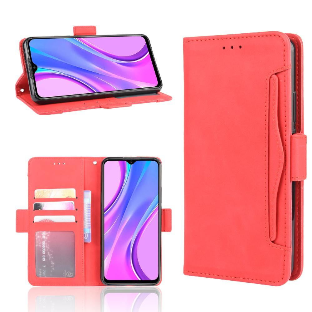 Foxdock - Funda Cartera Magnética Para Xiaomi Redmi 9- Tarjetero Desmontable, Cuero Pu, Soporte