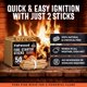thumbnail image 2 of Palitos encendedores Fire Starter Sticks BILLY BUCKSKIN 23 kg de fatwood natural, 2 of 8