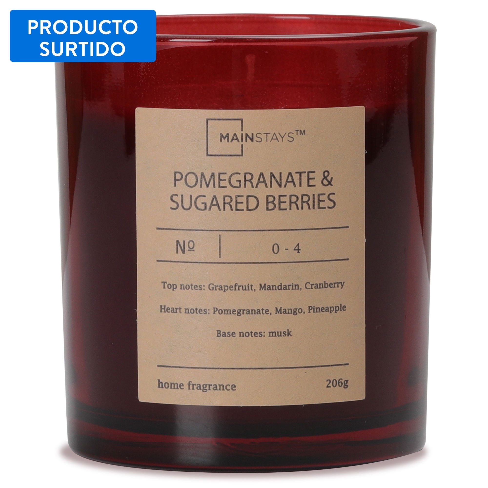 Mainstays - Velas Glossy 200 G 2 Fragancia Surtida Color Surtido