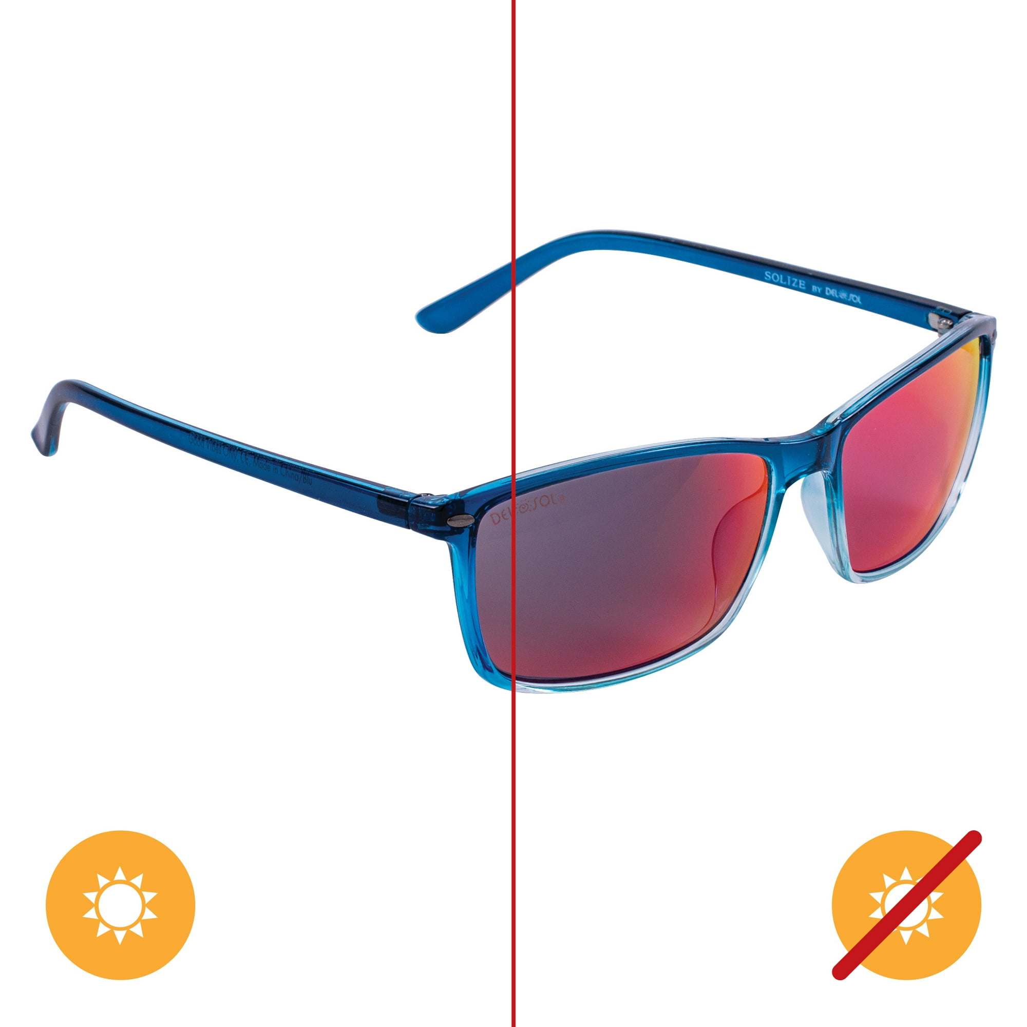 Delsol - Solo Solize Good Vibes - Azul Claro De Para Unisex - Gafas De Sol