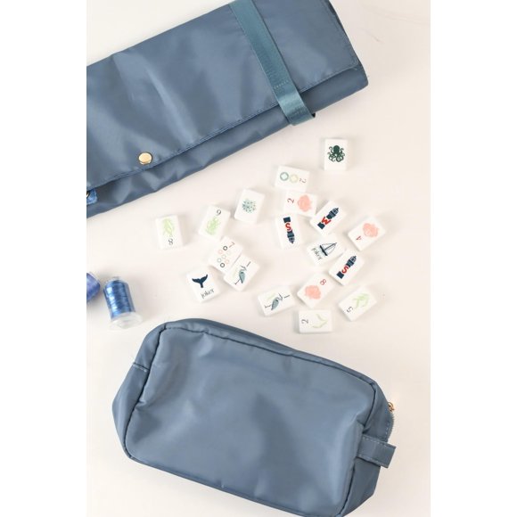 Bolsa de Almacenamiento para Soportes de Mahjong Humble Oak Co. 53 cm Denim
