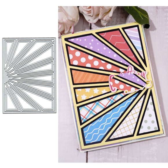 Troqueles Metálicos De Marcos Rectangulares Con Perforaciones Para Scrapbooking