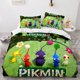 thumbnail image 1 of v2526 Bed Sheets Game PIKMIN Bedding Sets Hocotate Olimar Comforter Quilt Bed Cover Duvet Cover Pillow Case - Pieces Sets Kids Adult Size 3-Piece Bedding Set (1 Duvet Cover + 2 Pillow Shams) Bed Sheet, 1 of 5