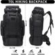thumbnail image 2 of Mochila de senderismo para hombre 70L/100L Camping Backpack Military, 2 of 3