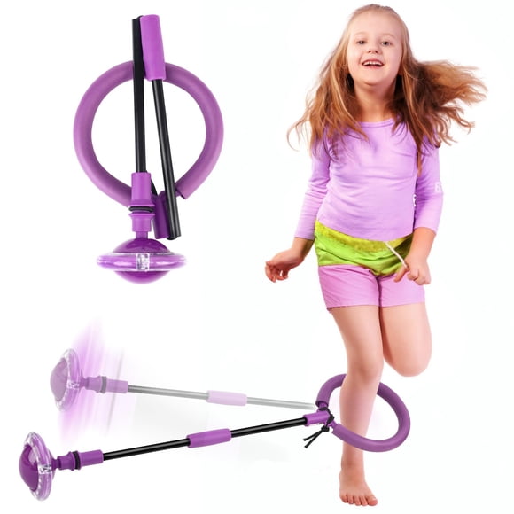 Skip Ball Hewog portátil plegable con rueda flash para niños de 5 a 10 años
