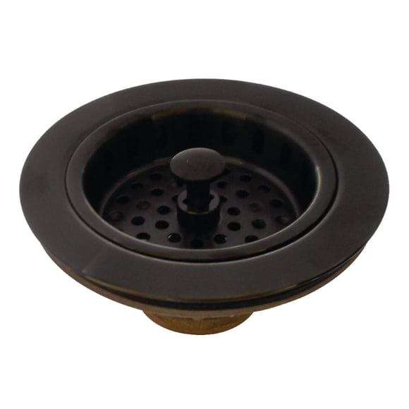 Coladera de canasta Kingston Brass KBS1005 de latón fundido, bronce aceitado